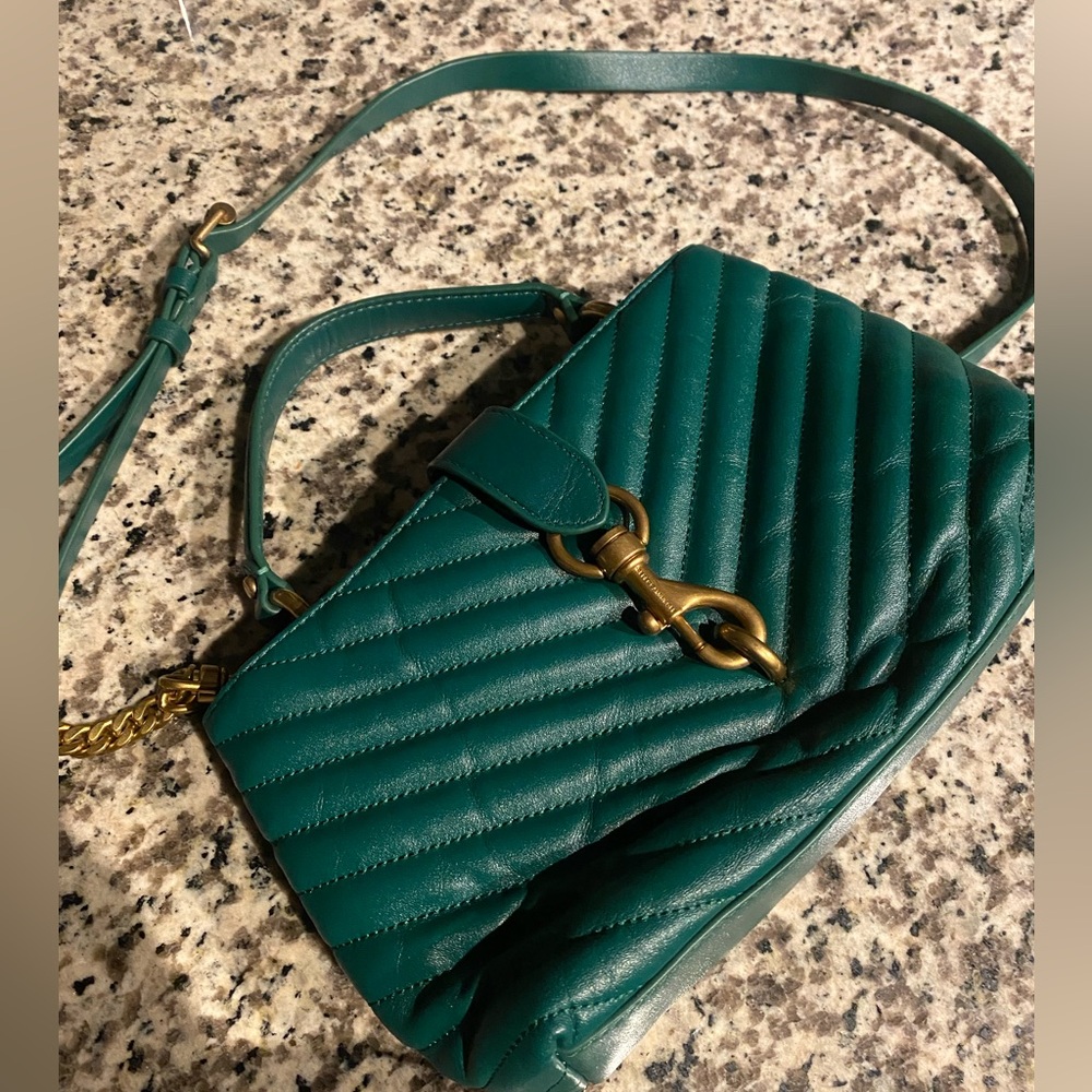 Rebecca Minkoff Edie Top Handle Bag with crossbody strap